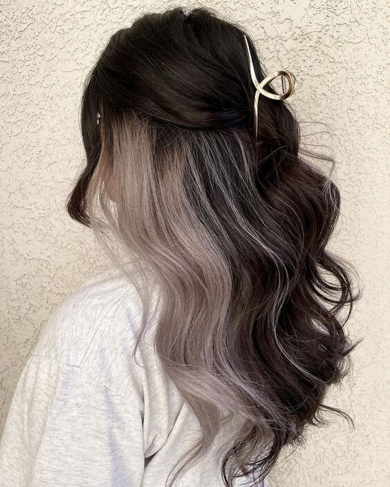 silver balayage hair extensions