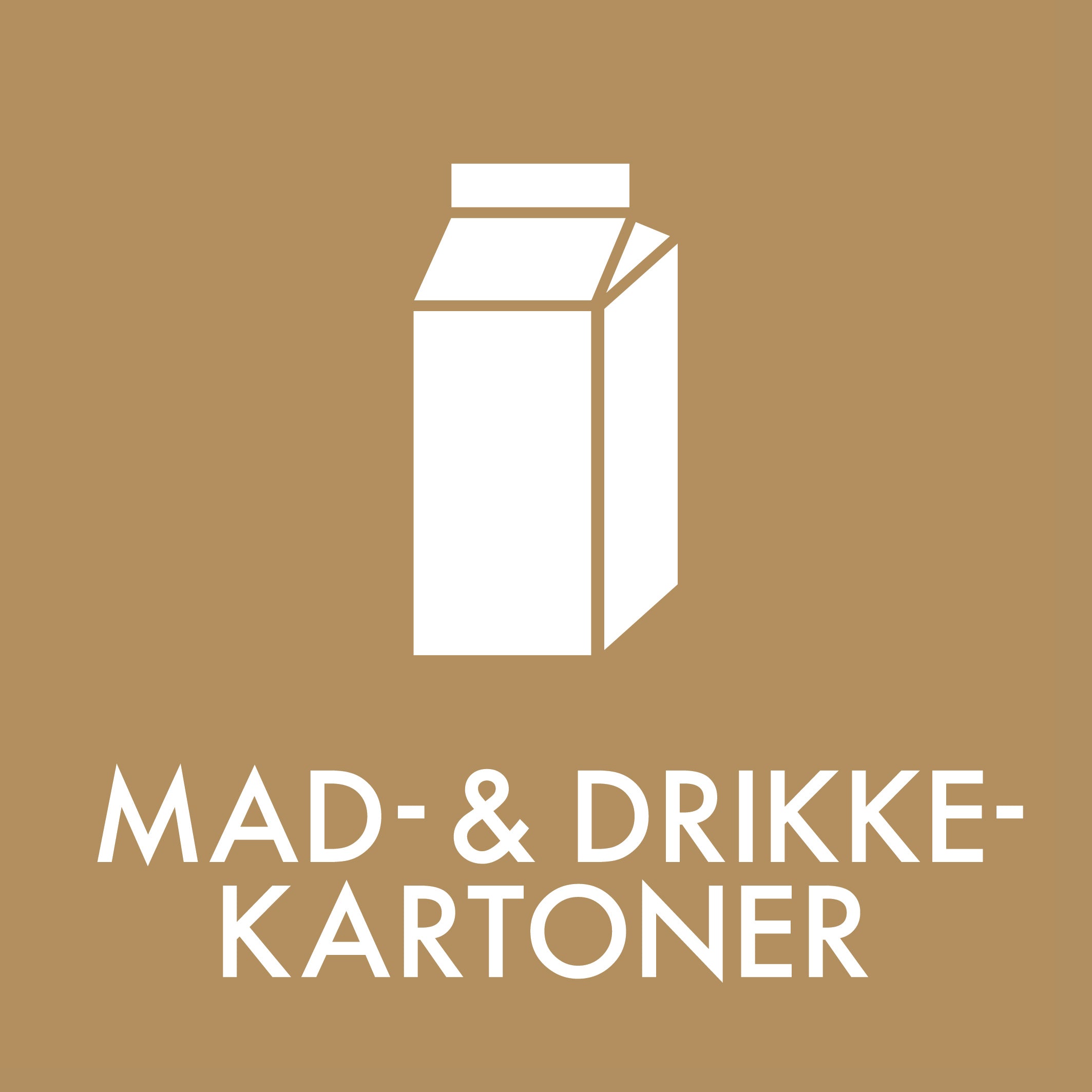 Affaldssortering - Mad & DrikkeKartoner