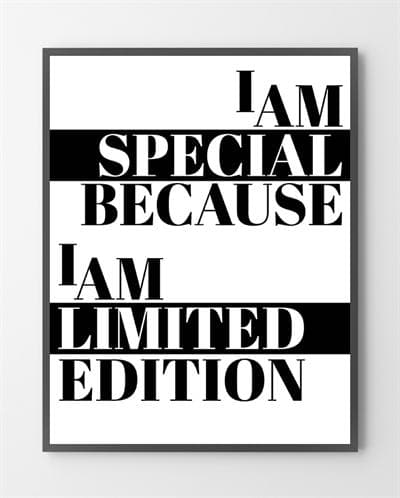 Billede af Billige plakater - I am special - 40x50 cm.