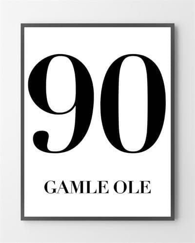 Billede af Danske plakater - Gamle Ole - 40x50 cm.