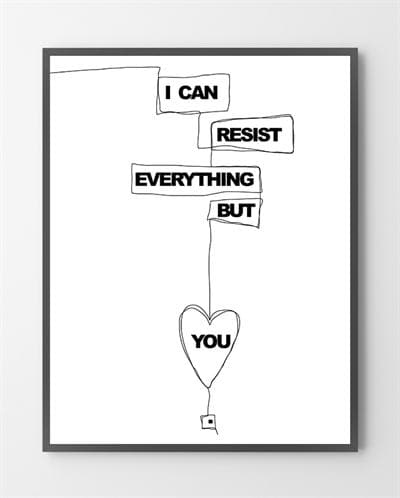 Billede af Enkle plakater - Resist everything - 30x40 cm.