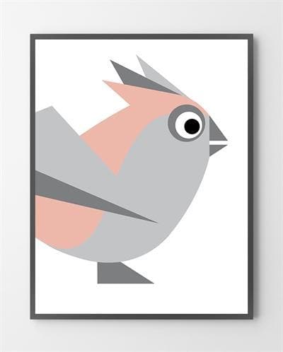 Billede af Flotte plakater - Birdy Cute - 30x40 cm.