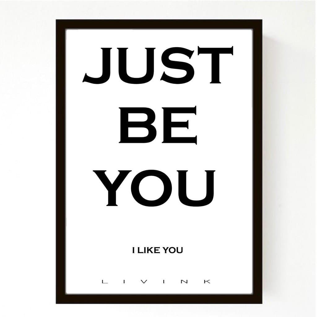 Billede af Just be you 50x70