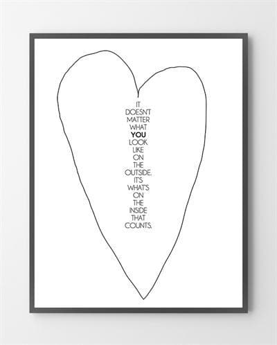 Billede af Kærligheds plakater - Doesn't matter - 30x40 cm.