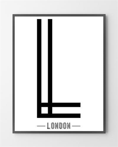 Billede af London plakat - 30x40 cm.