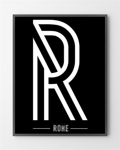 Moderne plakat - Rome - 30x40 cm.