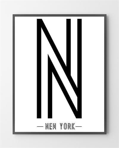 Billede af New York plakat - 30x40 cm.