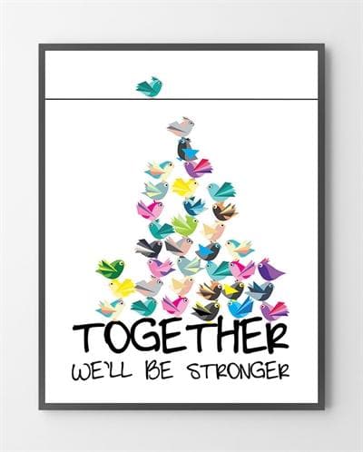 Billede af Plakat - Together - 50x70 cm.