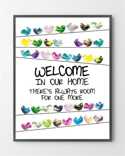 Billede af Plakat design - Welcome - 30x40 cm.