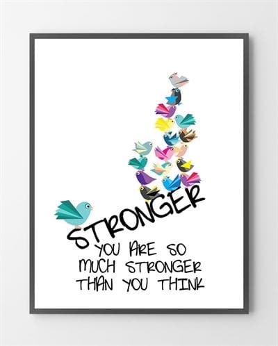 Billede af Plakat - Stronger - 50x70 cm.