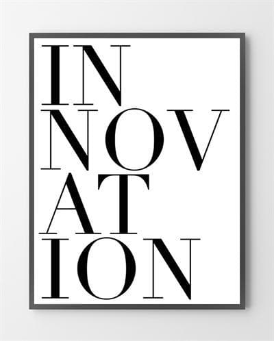 Billede af Plakat poster - Innovation - 40x50 cm.