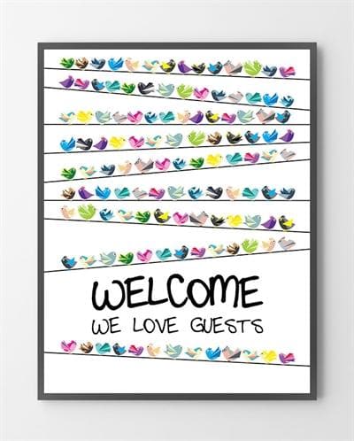 Billede af Plakat - Welcome - 50x70 cm.