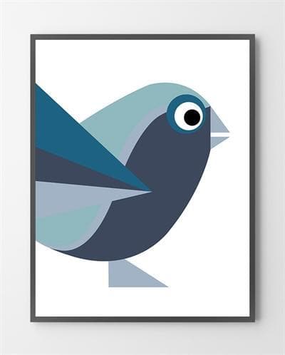Plakat - Birdy Nice - 30x40 cm.