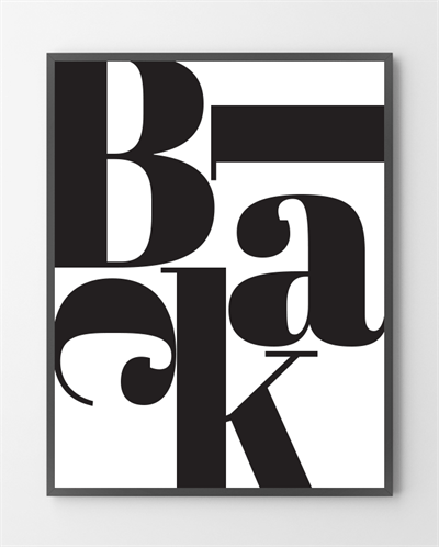 Billede af Plakater - Black - 30x40 cm.