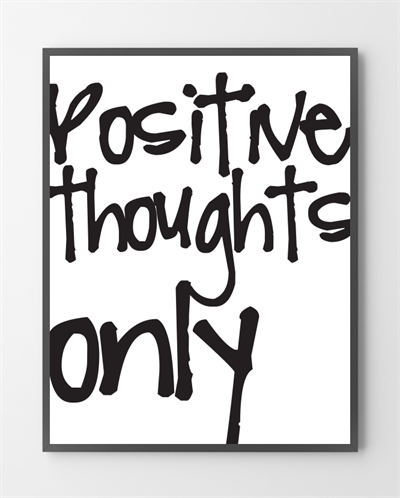 Se Plakater - Positive thoughts - 30x40 cm. hos Liseborg
