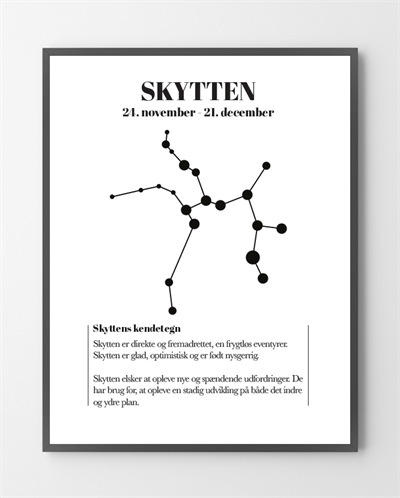 Billede af Plakater - Skytten - 30x40 cm.