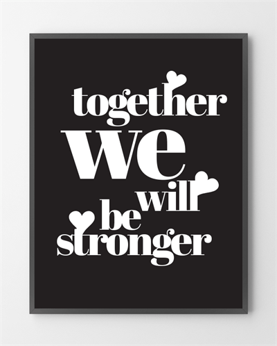 Billede af Plakater - Stronger - 30x40 cm.