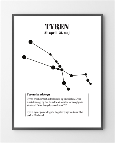 Billede af Plakater - Tyren - 30x40 cm.