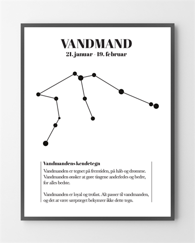 Se Plakater - Vandmanden - 30x40 cm. hos Liseborg