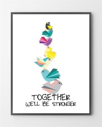 Billede af Plakater - Together - 30x40 cm.