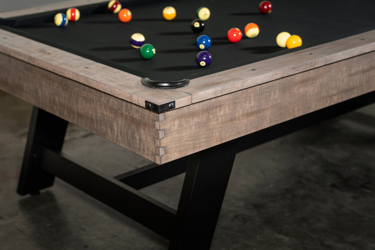 Nixon Hunter Slate Pool Table with Metal Legs in Antique Finish – The ...