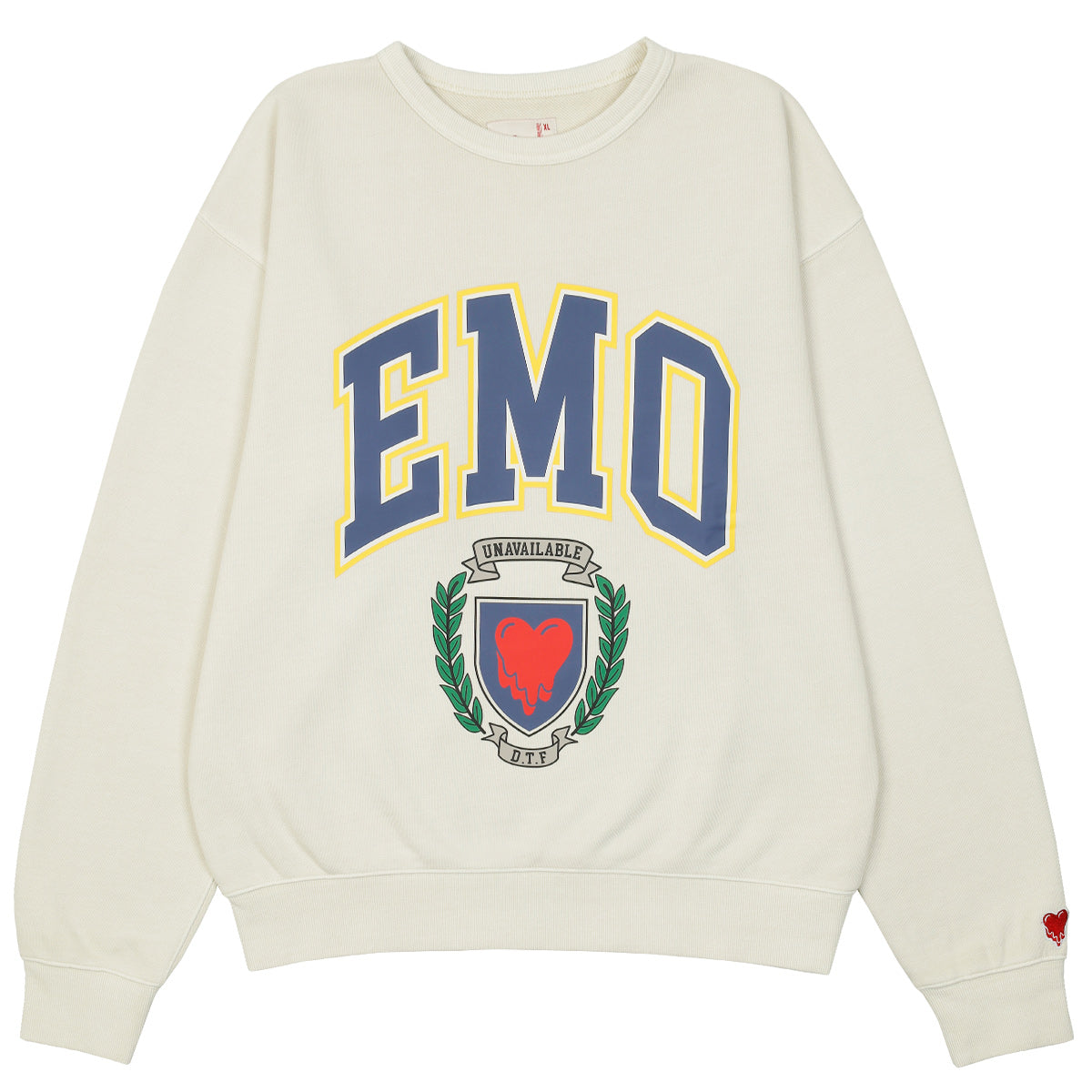 クリアランスアウトレット EMOTIONALLY UNAVAILABLE CREWNECK