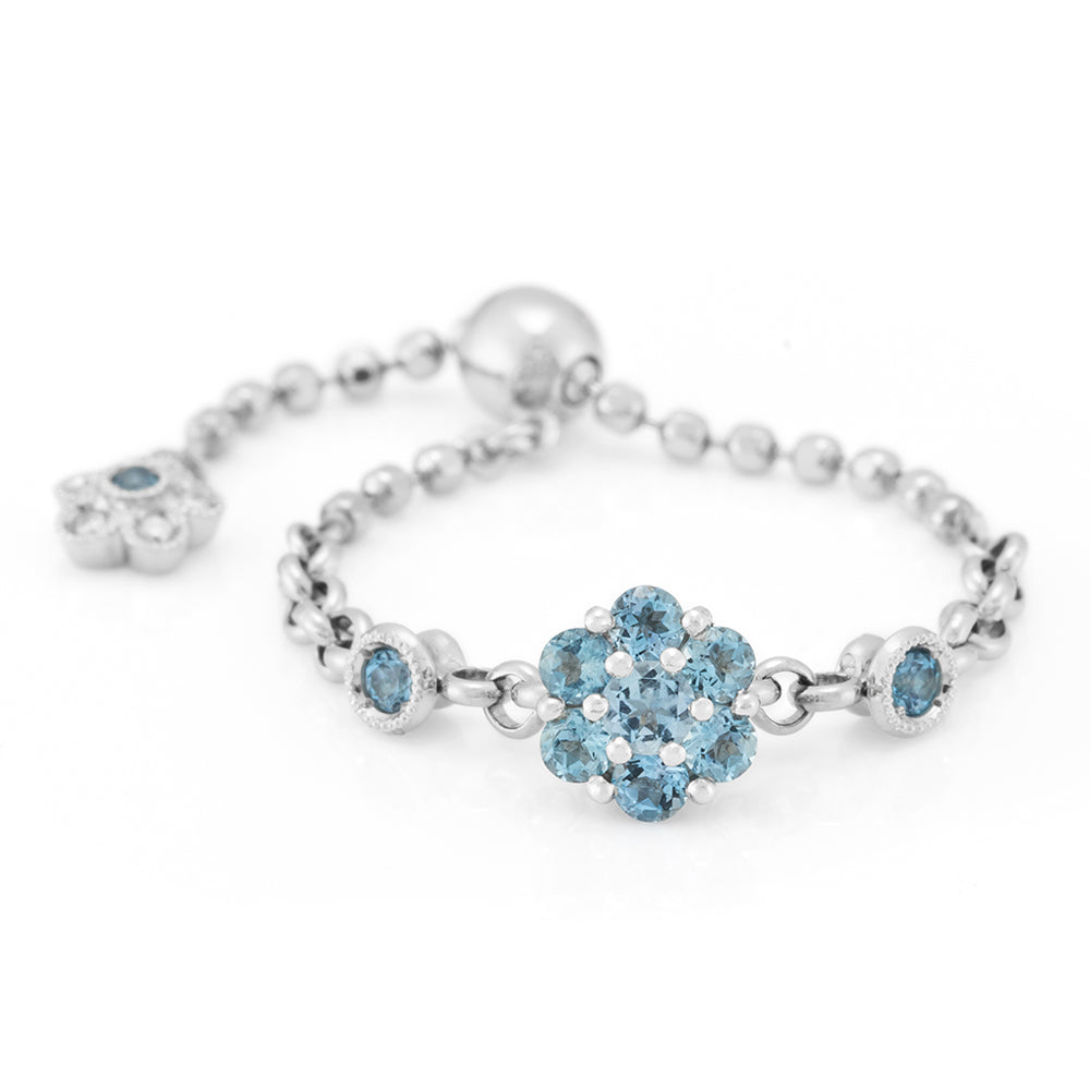 1334C “fleurs” Blue sapphire bracelet – AbHeri オンラインショップ