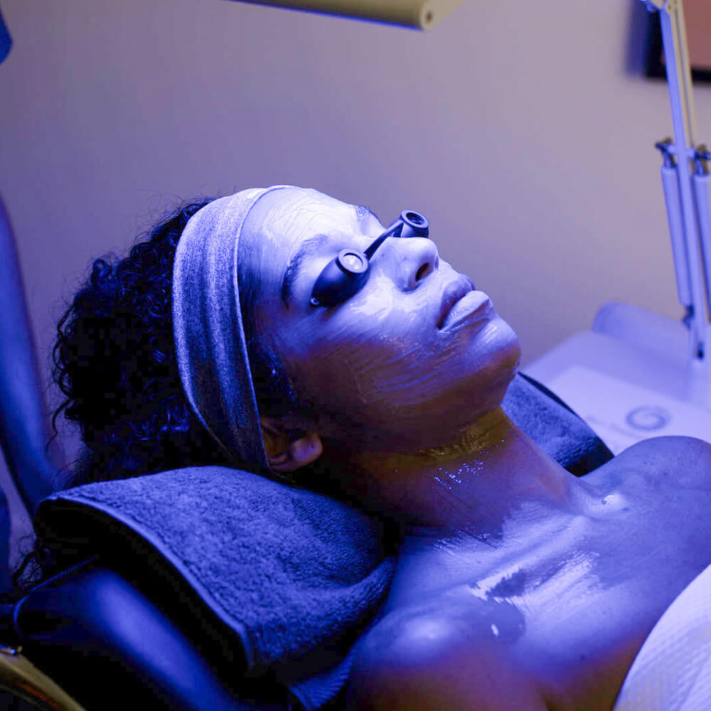 dermalogica customers experiencing a treatment
