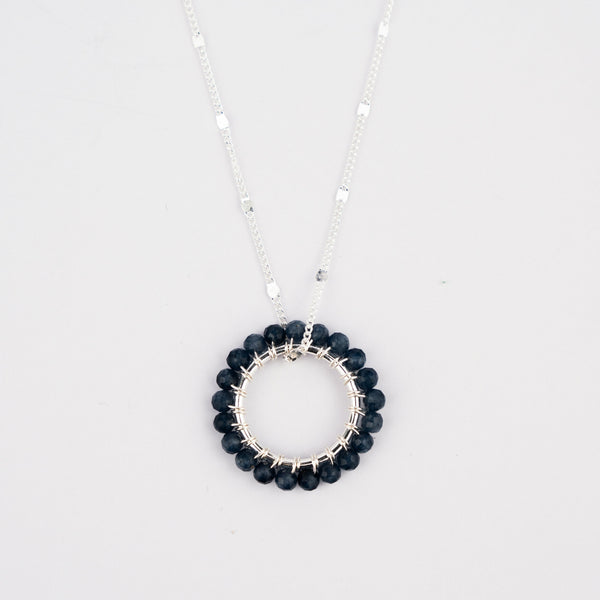 CIRCLE GEM NECKLACE