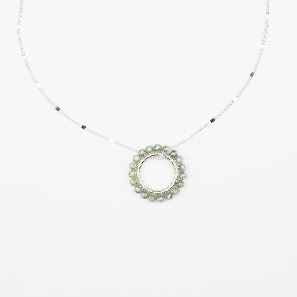 CIRCLE GEM NECKLACE