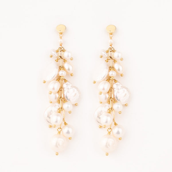 CASCADING PEARL EARRINGS