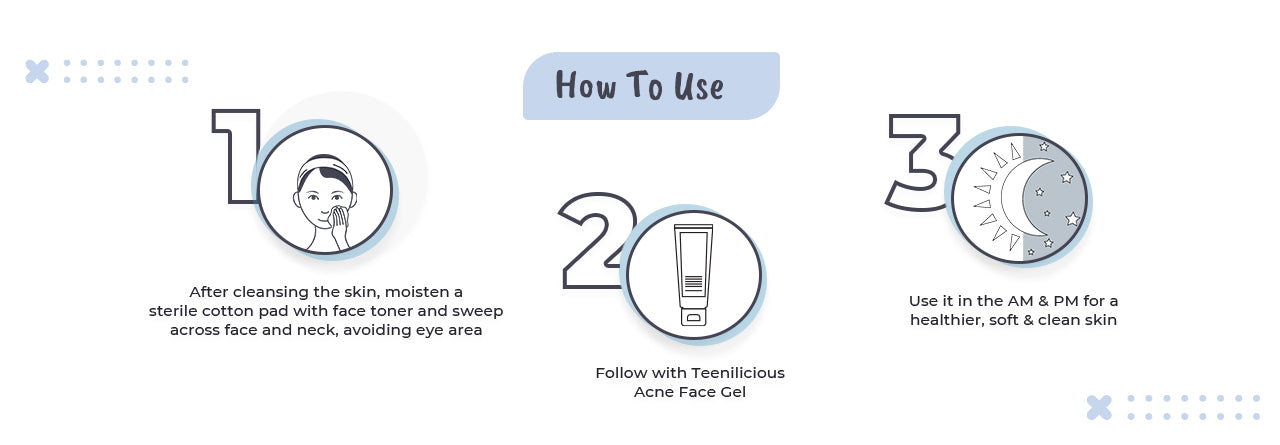 Acne Face Toner With Azelaic Acid - How To Use - Desktop View