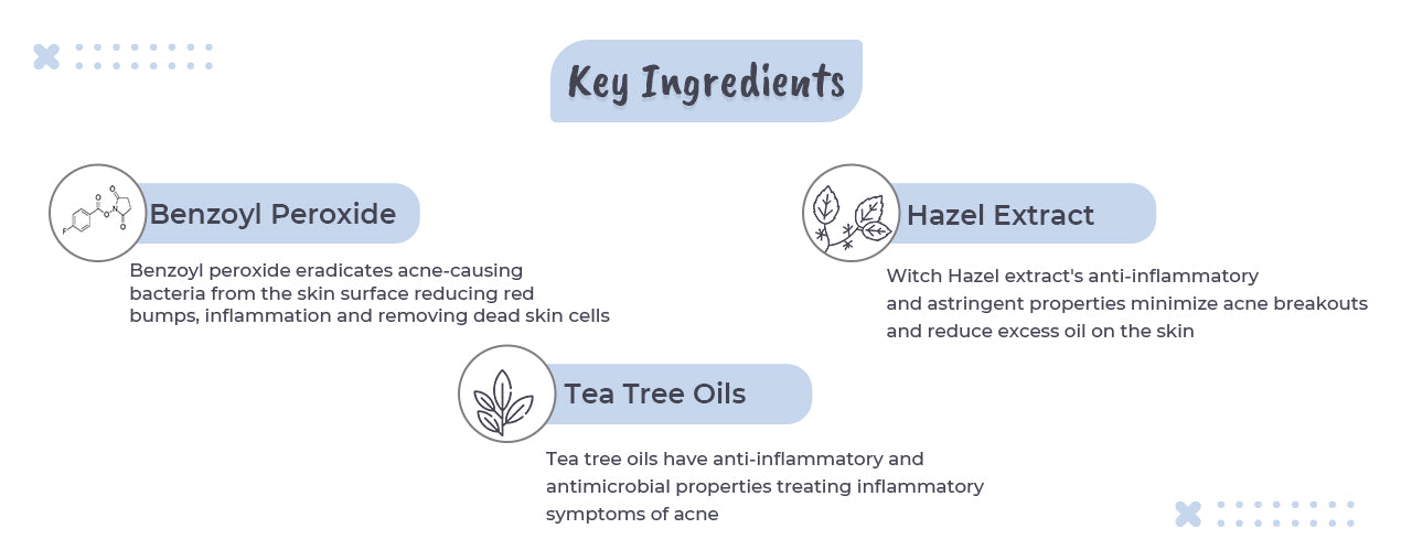 Acne Face Toner With Azelaic Acid - Key Ingredients - Desktop View