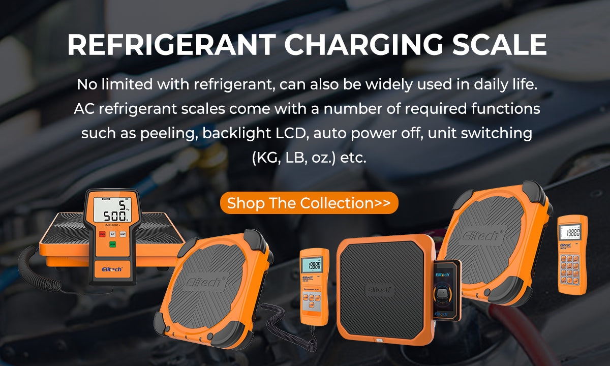 Refrigerant charging scale