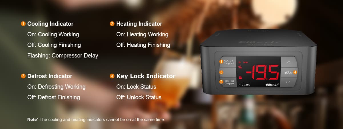 Elitech ATC-1550 Temperature Controller Thermostat Panel Instruction-Elitech UK