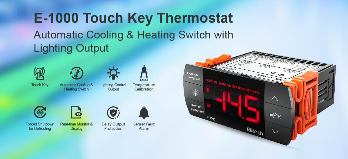 Elitech E-1000 Thermostat Temperature Controller Function-Elitech UK