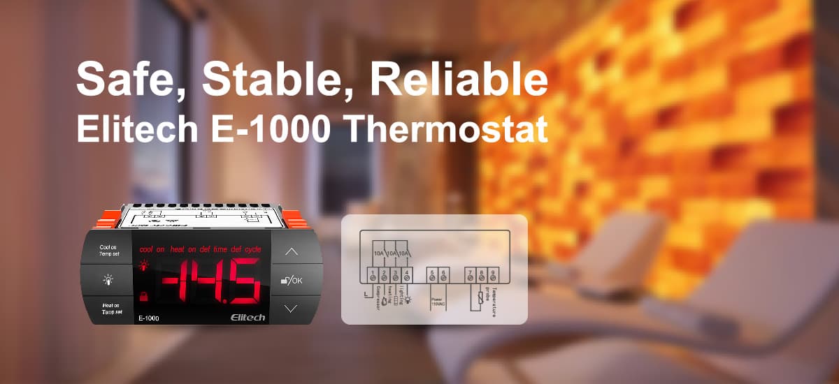 Elitech E-1000 Thermostat Temperature Controller Safe Stable and Reliable-Elitech UK