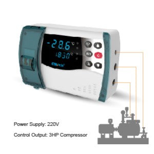 Elitech ECB-1000P Single-Phase Plastic Electric Control Panel,Single Phase Drive 3HP Compressor