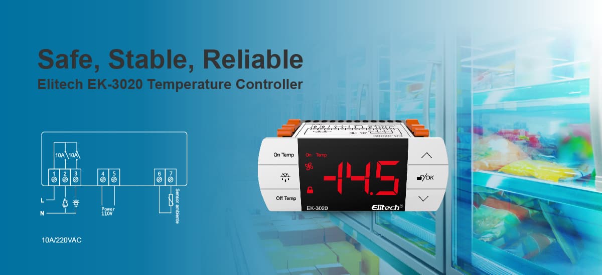 Elitech EK-3020 Temperature Controller Safe Stable and Relaible
