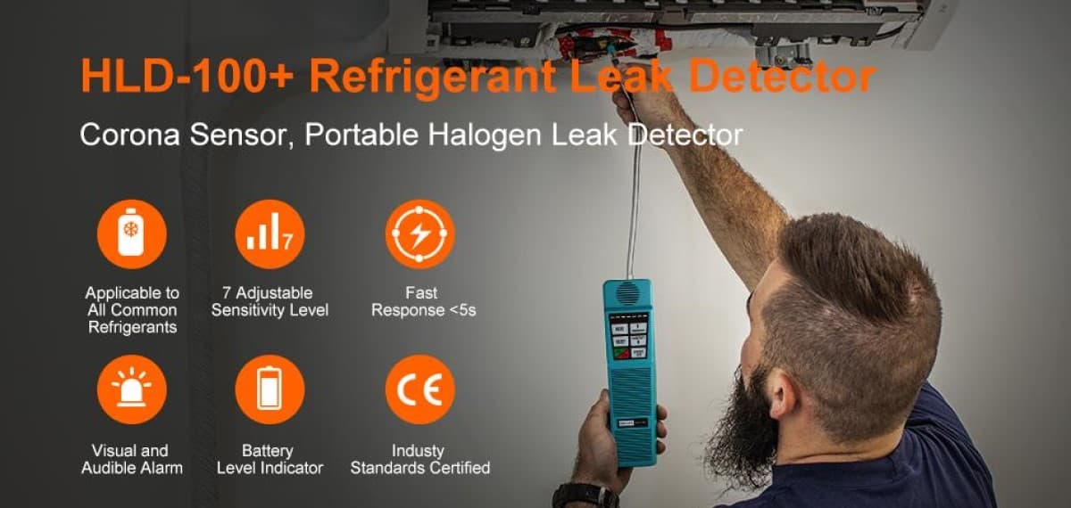 Elitech HLD-100+ Halogen Refrigerant Leak Detector HVAC Corona Sensor Freon Gas Tester-Elitech UK