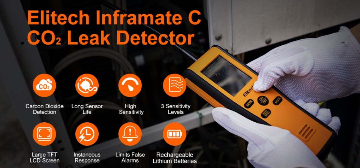 Elitech Inframate C CO2 Carbon Dioxide Leak Detector Function-Elitech UK