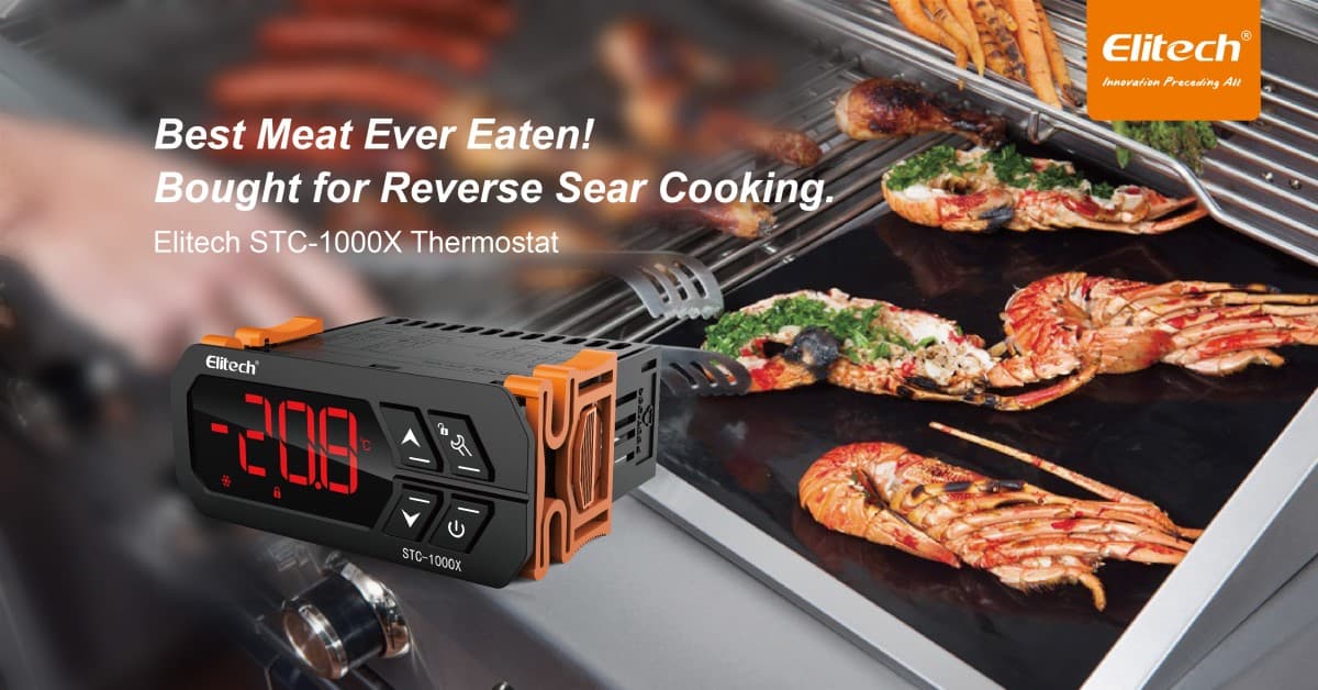 Elitech STC-1000X thermostat for reverse Sear Cooking-Elitech UK