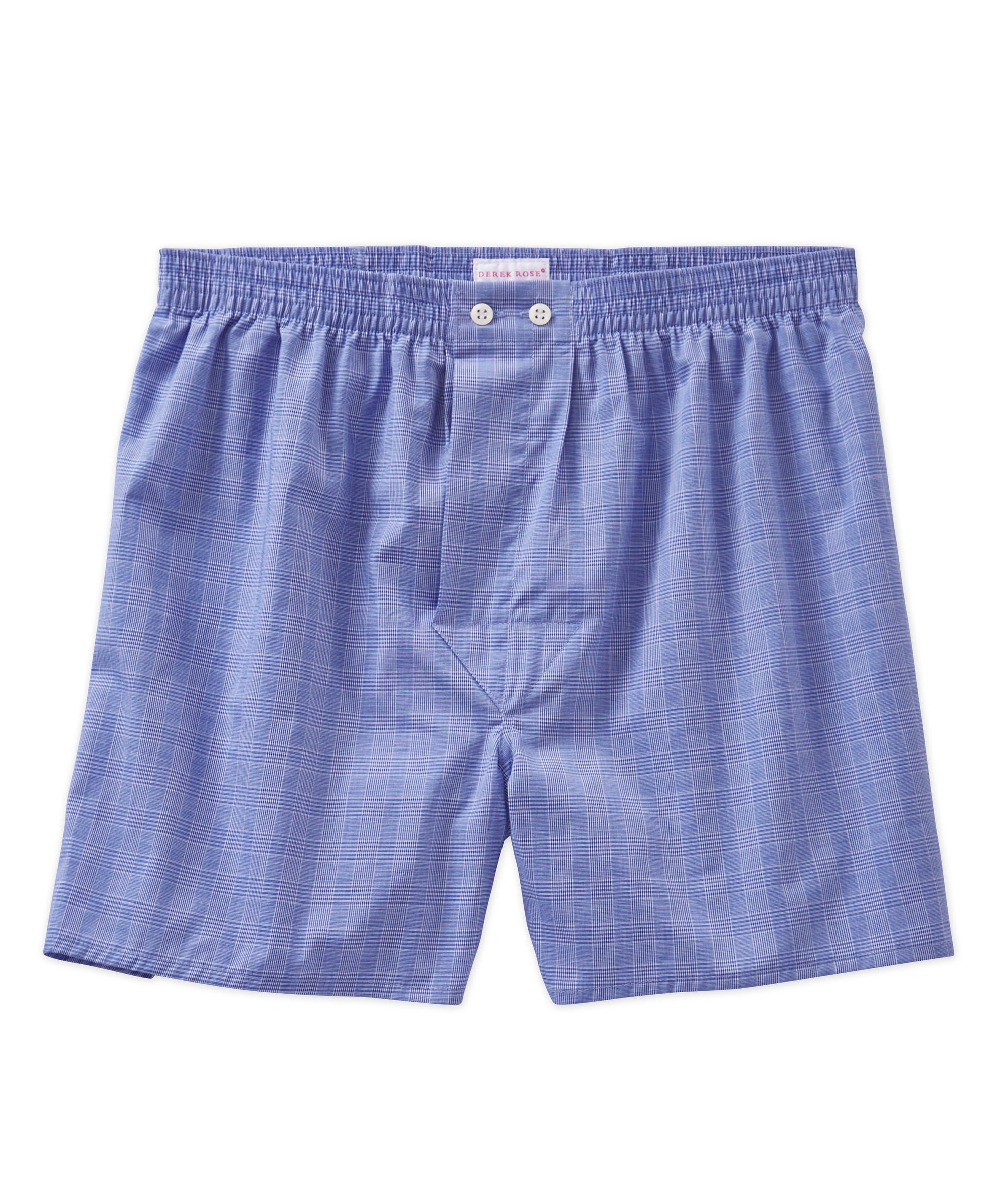 Geometric Pima Cotton Navy Men's Boxer Briefs