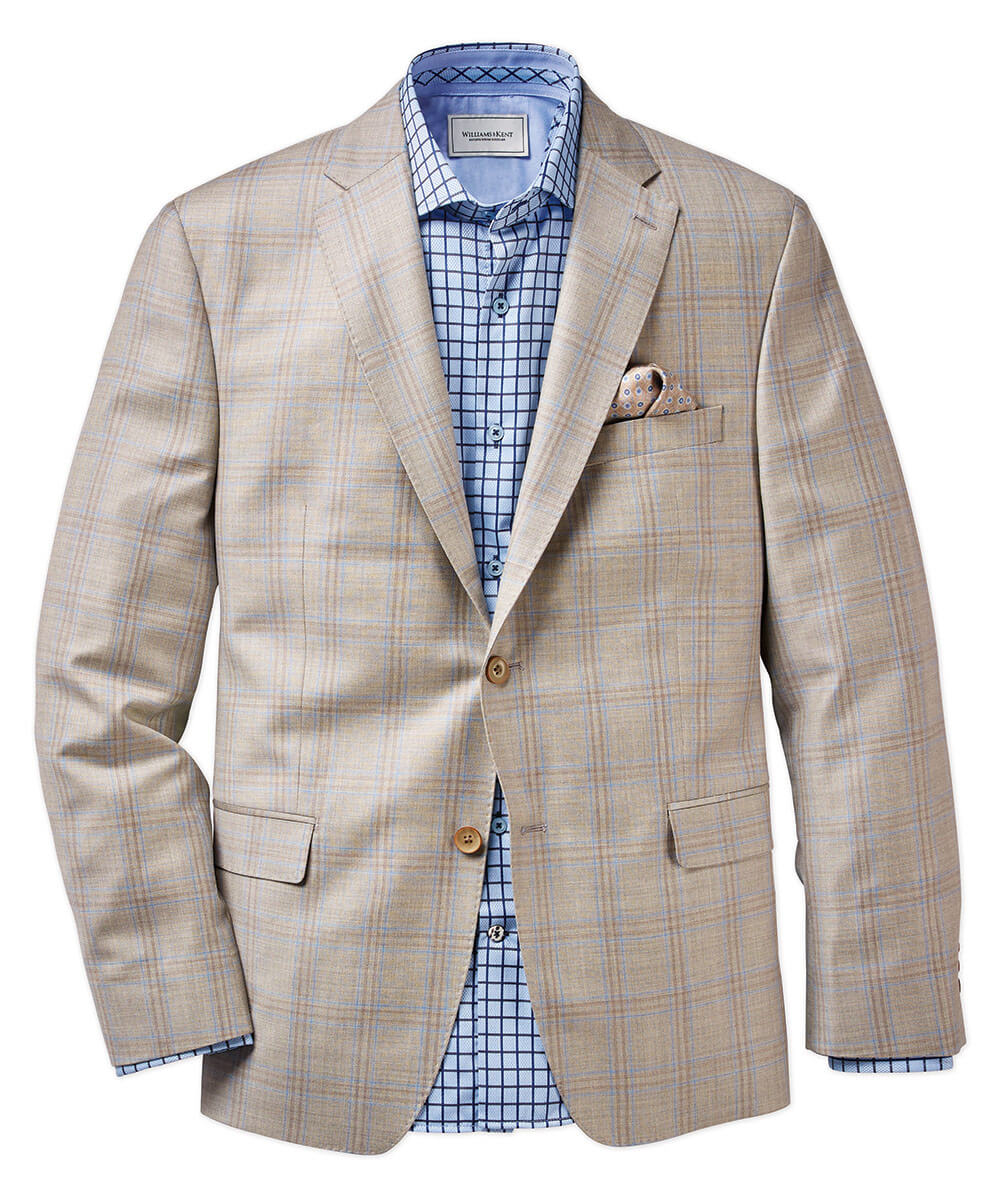 plaid wool sport coat