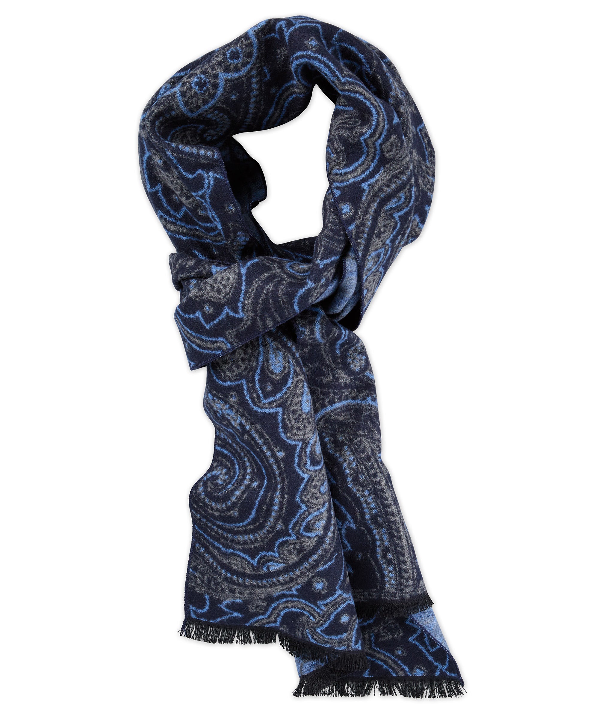 Multi-Colored Knit Vertical Stripe Scarf - Williams & Kent