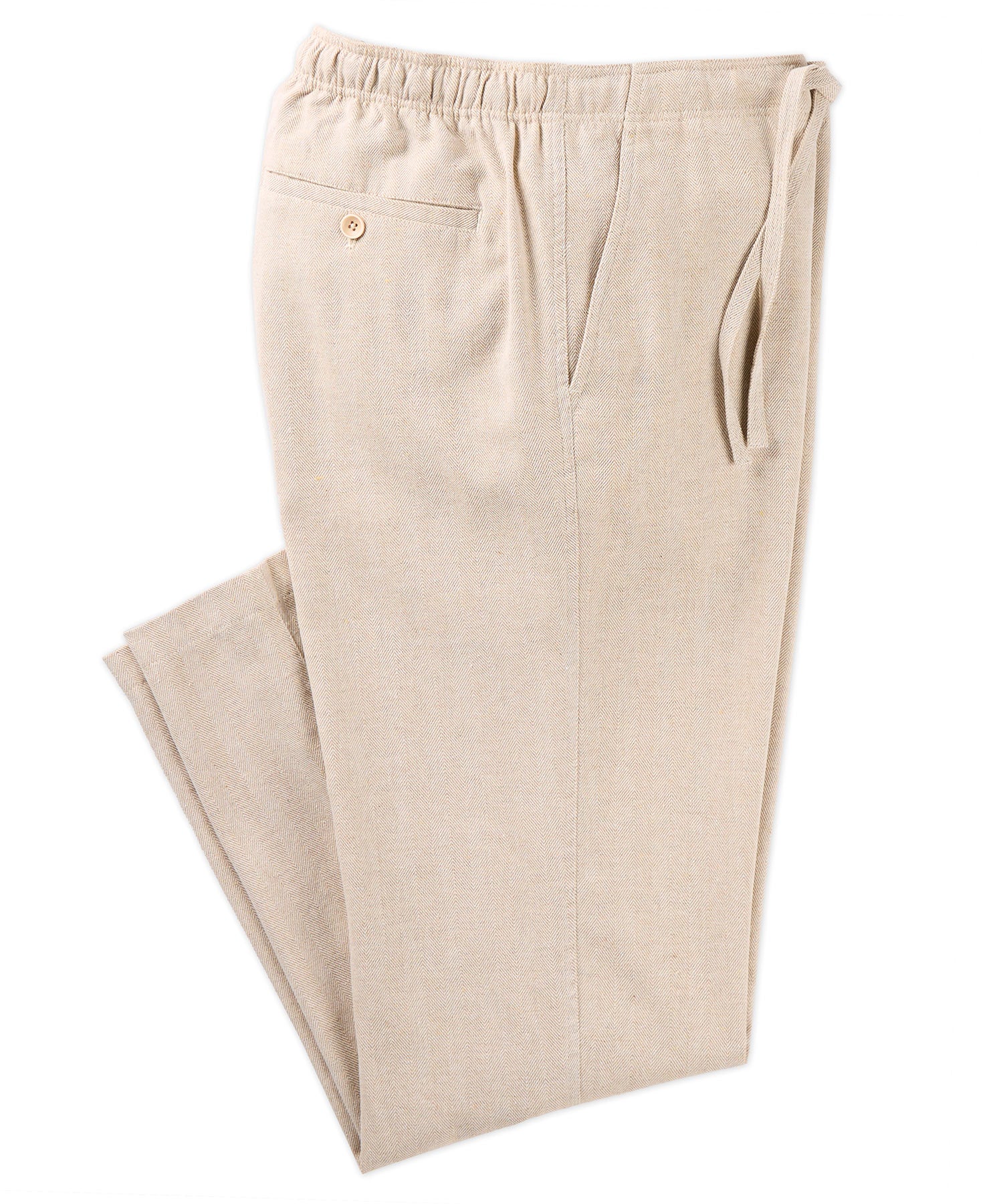 Pace Pleated Linen Blend Pants - Sand