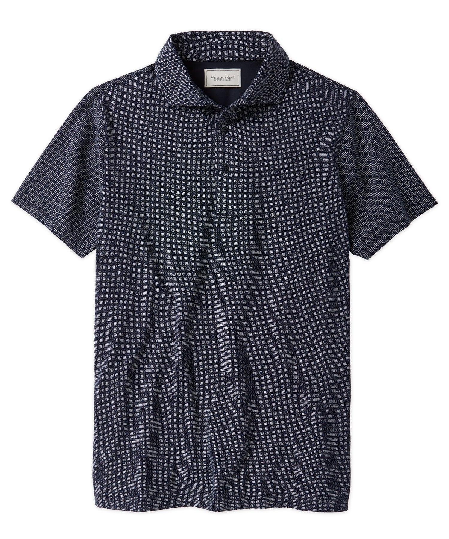 Cable Jacquard Polo Shirt - Williams & Kent