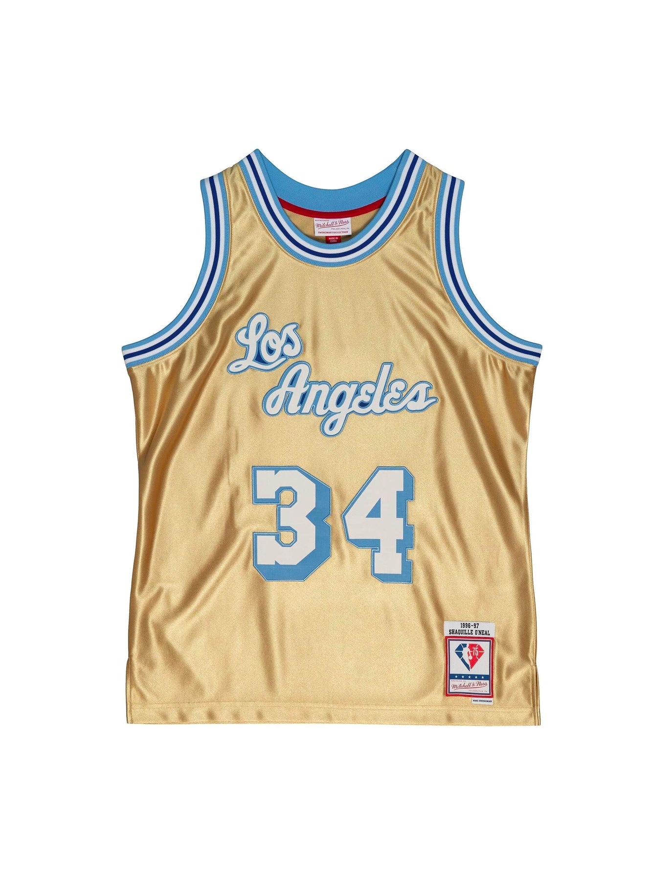 Shaquille O'Neal Los Angeles Lakers 1996-97 Grey Swingman Jersey