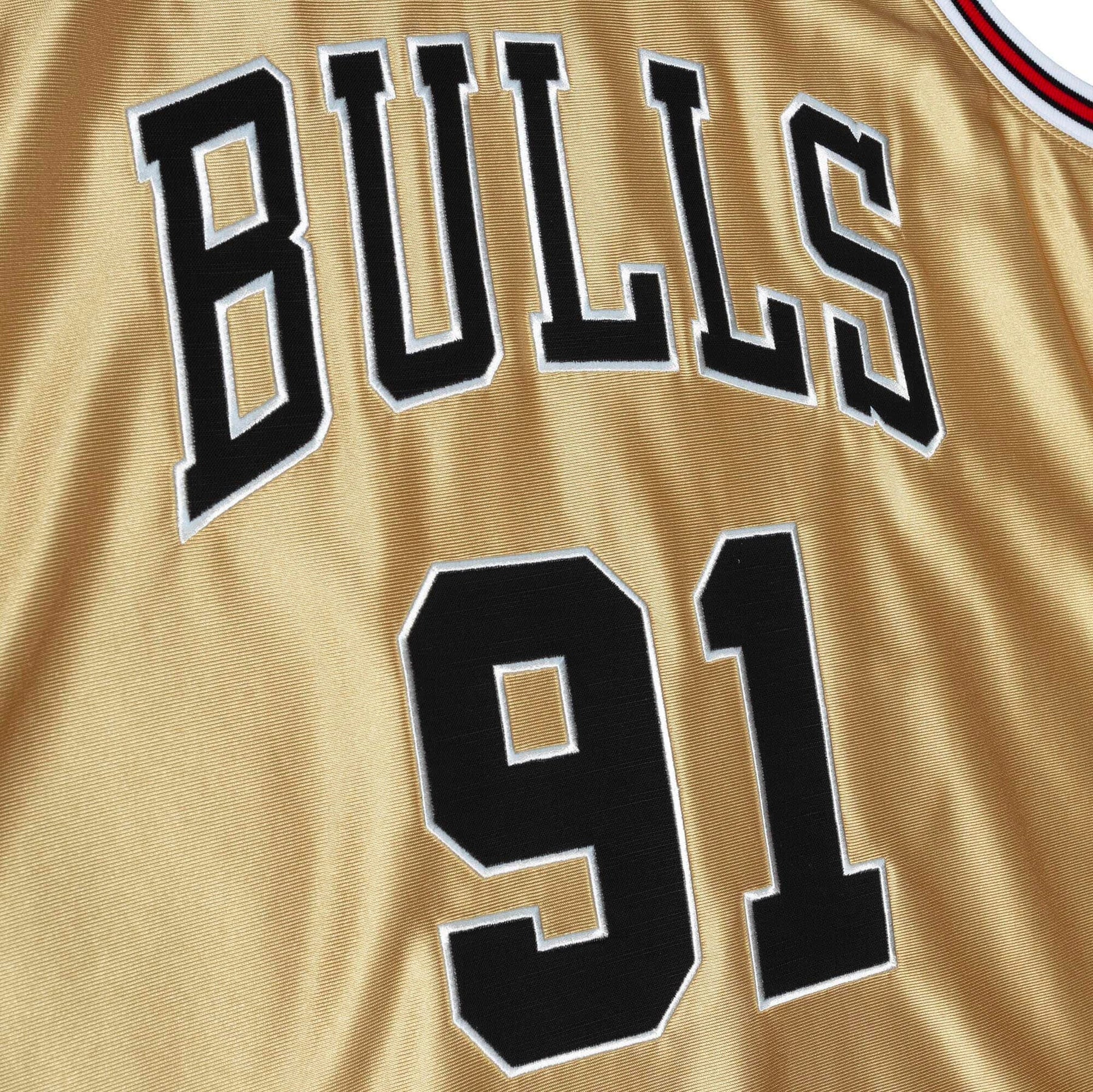 MITCHELL & NESS CHICAGO BULLS #33 SCOTTIE PIPPEN 75TH GOLD