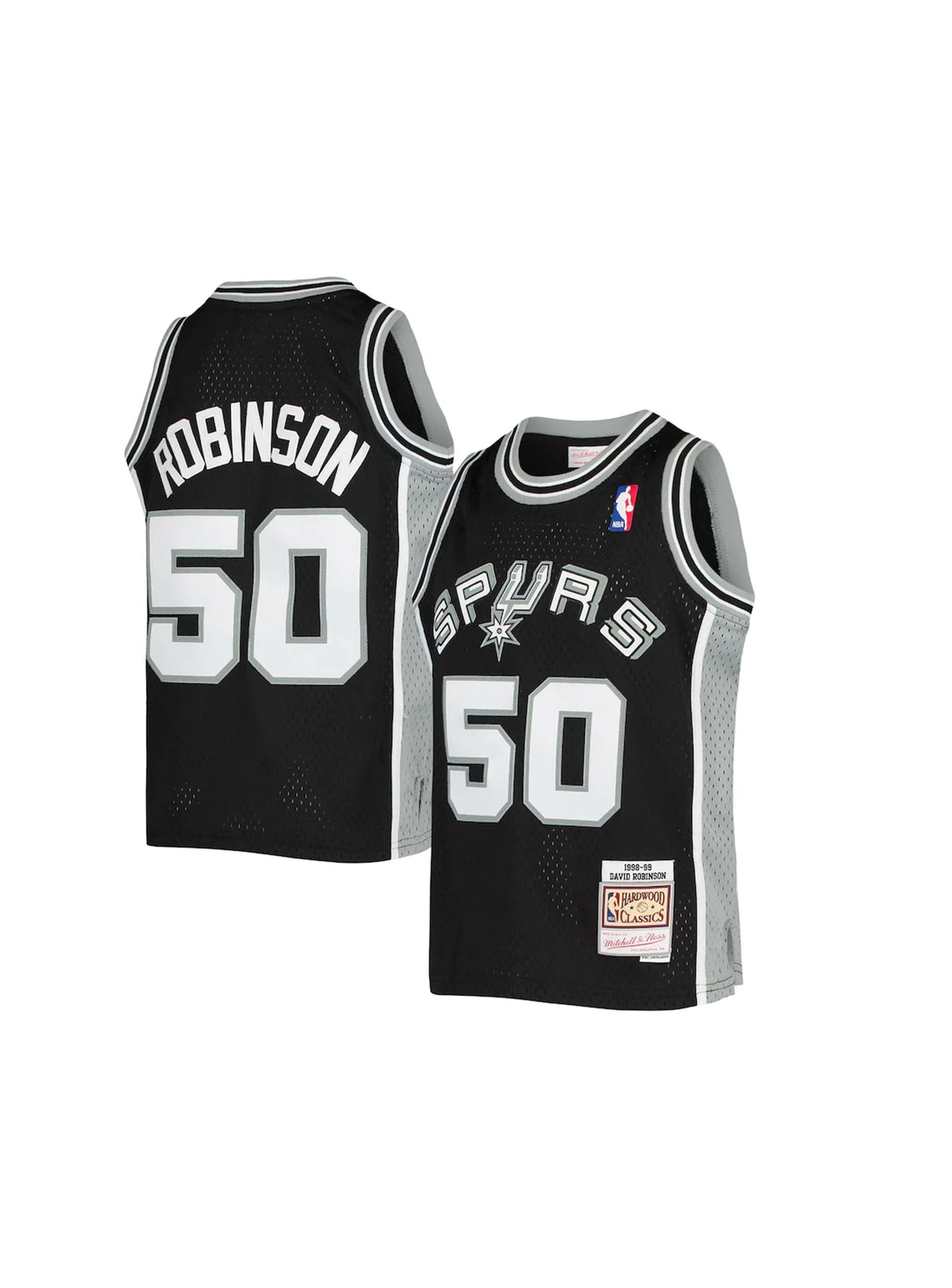 David Robinson San Antonio Spurs Mitchell & Ness Youth 1998-99 Hardwood Classics Swingman Throwback Jersey - Black